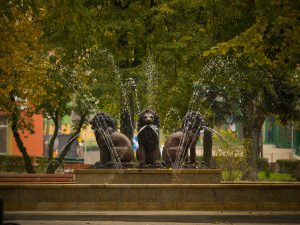 Rekonstrukcja figur trzech lwów